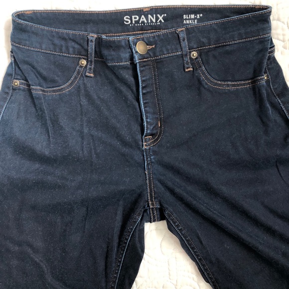Spanx The Slim-x Ankle Jean in Blue Size 29 (8) - Picture 4 of 8